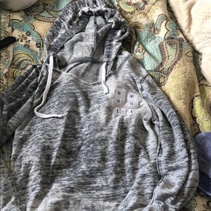 Gray burnout hoodie